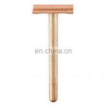 Hot Selling Single Edge Matte Gold Shaving Safety Razor thumbnail-2