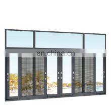 Triple Glazed Sliding Window Burglar Proof Aluminum Alloy Materials Tempered Glass Sliding Window