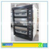 3 deck bakery oven, deck oven with steam, steamed bread machine