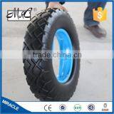 Heavy Duty Small Solid Flat Free PU Foam Wheelbarrow Wheel PU Wheel 4.80/4.00-8 thumbnail-3