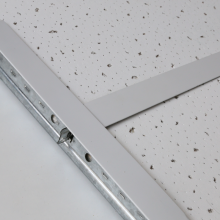 Modern Design White Flat Suspended T Bar Ceiling Grid Components Flat Hanging Grille Assembly With Keel Ceiling Grid thumbnail-5