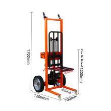 Electric Tiger Cart Lifting Folding Storage Hand Lift Manual Pallet Stacker Trolley thumbnail-2