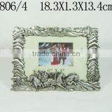 Classic Rectangular Pewter-plated Alloy Photo Frame