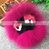 New Arrival Bag Phone Carkey Ornaments Monster Style Real Racoon Fur Leather Key Rings thumbnail-4