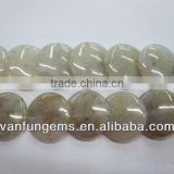 biue lace opal polished round coin