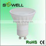 110-240V 7W GU10 2835SMD 18pcs Aluminum+Plastic 60*H58mm CE RoHS LED Spot Lighting Bulbs