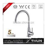 Single Handle Pull Out Lead Free Stainless Steel Kitchen Faucet thumbnail-2