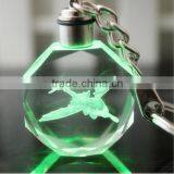 Wholsale Engraving Logo Led Crystal Keychain
