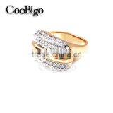 Fashion Jewelry Zinc Alloy Shinning Rhinestone Ring Ladies Wedding Party Show Gift Dresses Apparel Promotion Accessories thumbnail-3