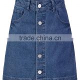 new fashion Skirt for women ladies jeans Denim flared skinny front button A -line jeans skirts for girls