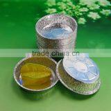 2800 aluminum foil food containers round cake pans aluminum cup egg tart tray disposable cup/aluminum foil muffin pan