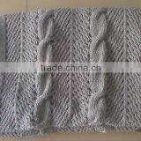 Fat Acrylic Cable Knitting Throw Blanket