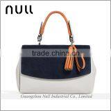 High Quality PU Material Tassel Leather Lady Fahsion Handbag