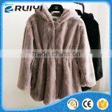 latest custom ladies clothes imitation fur winter coats