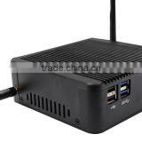 Fanless Mini pc Windows xp Low Power 10w Intel Bay Trail J1900 Quad Core 2.0-2.42Ghz Mini Desktop pc 4g Ram 128g Ssd thumbnail-4