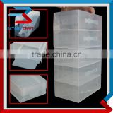 stackable clear plastic shoe boxes with dividers with handle