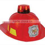 Plastic Helmet Fire Helmet With Light for Children for Party or Roleplay Party thumbnail-4