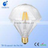 Diameter 95mm or 125mm 4W/6W Diamond LED Filament Bulbs