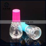 Hot Selling 6ml Round Glass Nail Polish Bottle With Colorful Cap and Brush thumbnail-6