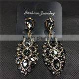 Luxury Big Crystal Stud Earrings Fashion Water Drop Earrings For Women Party Jewelry Wholesale thumbnail-3