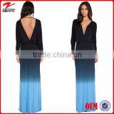 Women Gowns Black Blue New Dye Evening Dress Gowns China Online Shopping Dress Wholesale thumbnail-1