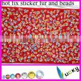 Wholesale Popular Fashion 24x40cm Hot Fix Motif With Fur and Beads thumbnail-1