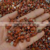 Natural Crystal Gravel Southern Red Agate Crushed Tumbled Stone Red Jade for Home Decor