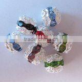 Faceted Glass Rondelle Beads thumbnail-1