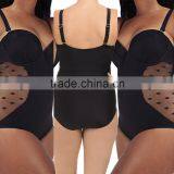 Black Sexy Hollow Out Spot Plus Size Bikini for Fat Women MK-KF598 thumbnail-1
