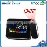 Calendar Thermometer Time Projector Large Screen Digital Weather Station Alarm Clock