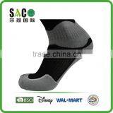 Grey Free Terry Black Knee-high Nylon Sports Socks thumbnail-2
