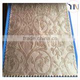 Textile fabric wholesale polyester soft velvet embossed blackout fabric for curtain upholstery fabric, 100% sun shading