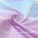 2015 newest design fantasy purple printed curtain fabric for wedding decoration Hangzhou textile manufacturer