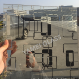 decorative glass factory design glass clear fosted titanium glass