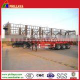 12 Wheels 3 Axles High Wall Rail Fence Cargo Aluminium Box Trailer for Bulk Transportation thumbnail-4