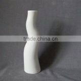 Pure White Cylinder Stoneware Bud Vase for Single Flower for Gladiolas and Calla Lilies thumbnail-4