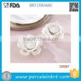 White Rose Bridal Ceramic Candle Holder Wedding Favor thumbnail-2