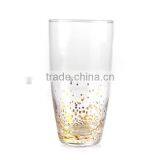 High Quality Wine Glass and Water Glass Set With Golden Decal thumbnail-5