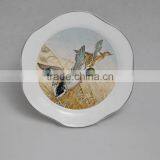 Lace Ruff Ceramic Plate With Beautiful Decal thumbnail-1