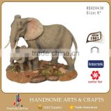 10 Inch Home Decoration Resin Gift Lively Animal Statue Elephant Sculpture