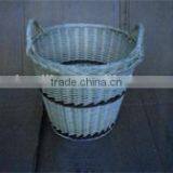 Wicker Craft Round Basket Football Laundry Basket thumbnail-1
