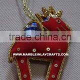 Camel Design Christmas Tree Decoration Hand Embroidered Hanging thumbnail-1