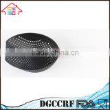 NBRSC Black Nylon Large Scoop Colander Vegetable Pasta Heat Resistant Strainer With Stainless Steel Handle thumbnail-3