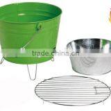 Eco-Friendly Metal Easily Portable Bucket Household BBQ Grill thumbnail-4