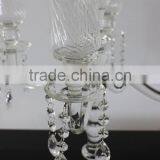 Jingyage Crystal Candelabra Wedding Centerpieces Glass Candelabra Wedding thumbnail-4