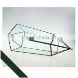 Five Double Diamond Large Geometric Glass Greenhouse Plant Micro Landscape Flowerpot Container Factory Direct OEM thumbnail-3