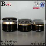 Empty Aluminum Jar With Cap Pink Blue Black Blue 5g 10g 15g 20g 30g Aluminum Glass Cream Jar thumbnail-5