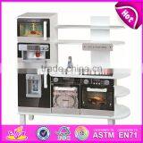 New Design Children Pretend Play Toys Wooden Boys Kitchen for Kids W10C284 thumbnail-1