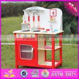 2016 Best Sale Pretend Play Wooden Kitchen Toys for Toddlers W10C133 thumbnail-1