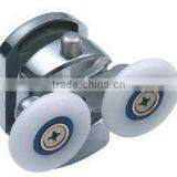 Wooden Plastic Bathroom Privacy Glass Sliding Barn Door Track and Cabin Door Roller thumbnail-2